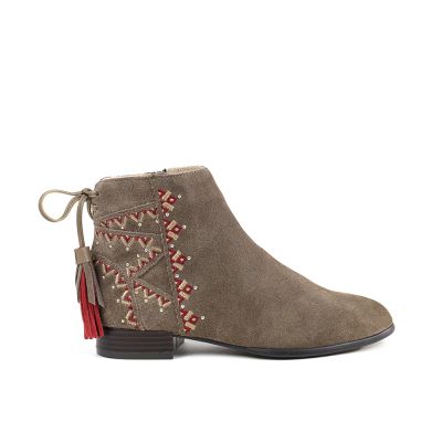 BOOTS ANDRE FEMME DAIM KHAKI